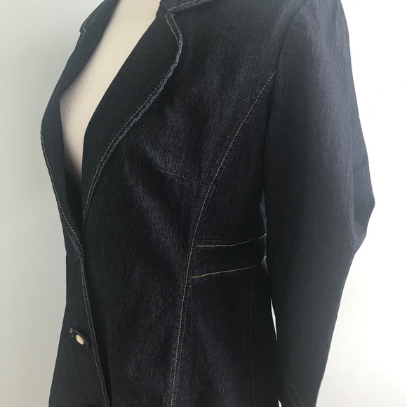 Bisou Bisou black denim coat - Picture 5 of 6